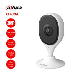 Camera Wifi Dahua DH-C3A, Chuẩn H.265 Tiết Kiệm Băng Thông, Hình Ảnh 3MP, AI Phát Hiện Con Người, Kết Nối WiFi 6, Đàm Thoại Hai Chiều, App DMSS, Tầm Nhìn Hồng Ngoại 10m