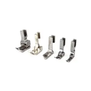 Chân vịt máy may công nghiệp 2 kim 5/16 phải, phụ tùng máy may dùng thay thế linh kiện hao mòn, hỗ trợ kiểm soát hướng vải khi may liên tục, phù hợp xưởng may mặc, thợ kỹ thuật và cơ sở bảo trì máy