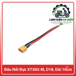 Đầu nối đực AMASS XT30U-M 18AWG 100mm, giắc XT30U 2PIN, dây silicone, đầu nối nguồn cho pin LiPo, drone FPV, ESC, xe điều khiển, robot, động cơ không chổi than và thiết bị điện tử