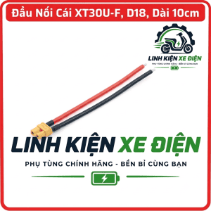 AMASS XT30U-F đầu cái 18AWG dây 10cm, giắc XT30U 2PIN 180 độ, đầu nối nguồn DC cho pin LiPo, bộ điều tốc ESC, drone FPV, xe RC, động cơ không chổi than, robot và thiết bị điện tử DIY