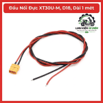Jack Đực XT30U-M D18 Dài 1 Mét, AMASS XT30U Male 2 Pin, Dây 18AWG, Đầu Nối Nguồn Pin LiPo, ESC, Drone FPV, Xe RC, Robot, Máy Bay Mô Hình, Thiết Bị DC Và Các Dự Án Điện Tử DIY