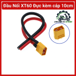 Đầu nối nguồn XT60 cái kèm cáp 10cm, jack XT60 female, dây nối pin LiPo, cáp pigtail XT60, đầu kết nối ESC, drone FPV, xe RC, robot DIY, mô hình điện, bộ sạc pin và thiết bị DC, giúp bố trí đường nguồn gọn trong không gian hẹp