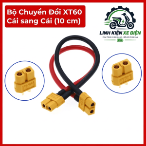Dây nối pin LiPo XT60 cái cái 10 cm, phụ kiện kết nối nguồn DC dành cho hệ thống tương thích, hỗ trợ ghép hai đầu XT60 đực, phù hợp với người chơi mô hình, drone FPV và kỹ thuật viên lắp ráp thiết bị điện tử
