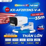 Camera Ngoài Trời KBVISION KX-AF2013N3-V-A 2MP, Full Color Ban Đêm, Mic Tích Hợp, Đèn LED Thông Minh, Bền Bỉ IP67
