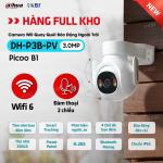 Camera Dahua Picoo B1 DH P3B PV WiFi 3MP, Pan/Tilt Toàn Cảnh, Quay Ban Đêm Màu, AI Phát Hiện Người & Phương Tiện, Báo Động Đèn & Còi, IP66 – Bảo Vệ Ngoài Trời & Trong Nhà