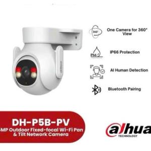 Camera Dahua Picoo B1 DH P5B PV WiFi 5MP, Quay Quét Toàn Cảnh, Ban Đêm Màu 30m, AI Nhận Diện Người & Xe, Báo Động Đèn & Còi, IP66 – Bảo Vệ Vùng Ngoại Trời & Căn Nhà