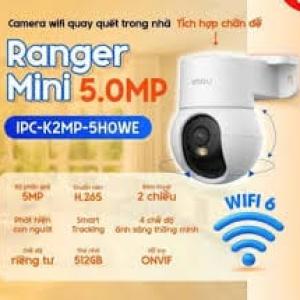 Camera Pan Tilt Imou Ranger Mini 5MP, ánh sáng màu ban đêm, AI human detection, tracking tự động, đàm thoại 2 chiều, hỗ trợ MicroSD 512GB, WiFi 6 & ONVIF – không bỏ sót góc tối