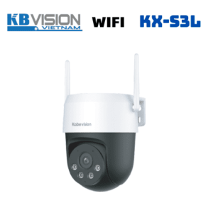 Camera Wifi Kbvision KX S3L 3MP quay quét ngoài trời, tracking tự động, phát hiện người & xe, 4 chế độ ban đêm, báo động đèn + còi, hỗ trợ MicroSD 256GB, kết nối WiFi 6 – bảo vệ từng góc