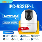 Camera WiFi Imou 3MP IPC-A32EP-L, Xoay Quét 355°/80°, Gọi App Trực Tiếp, Phát Hiện Người + Theo Dõi Thông Minh, Đàm Thoại 2 Chiều, Night Vision 10m – Giữ An Toàn Cho Nhà Bạn