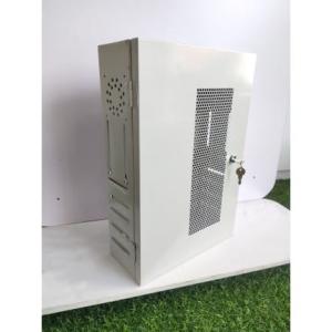 Tủ Đầu Ghi Có Khóa Sơn Tĩnh Điện 45 x 38 x 12 cm, Vỏ Thép Sơn Tĩnh Điện + Cửa Kính Quan Sát, Khung Treo Tường – Bảo Vệ Thiết Bị Cam & Nguồn, An Tâm Giám Sát